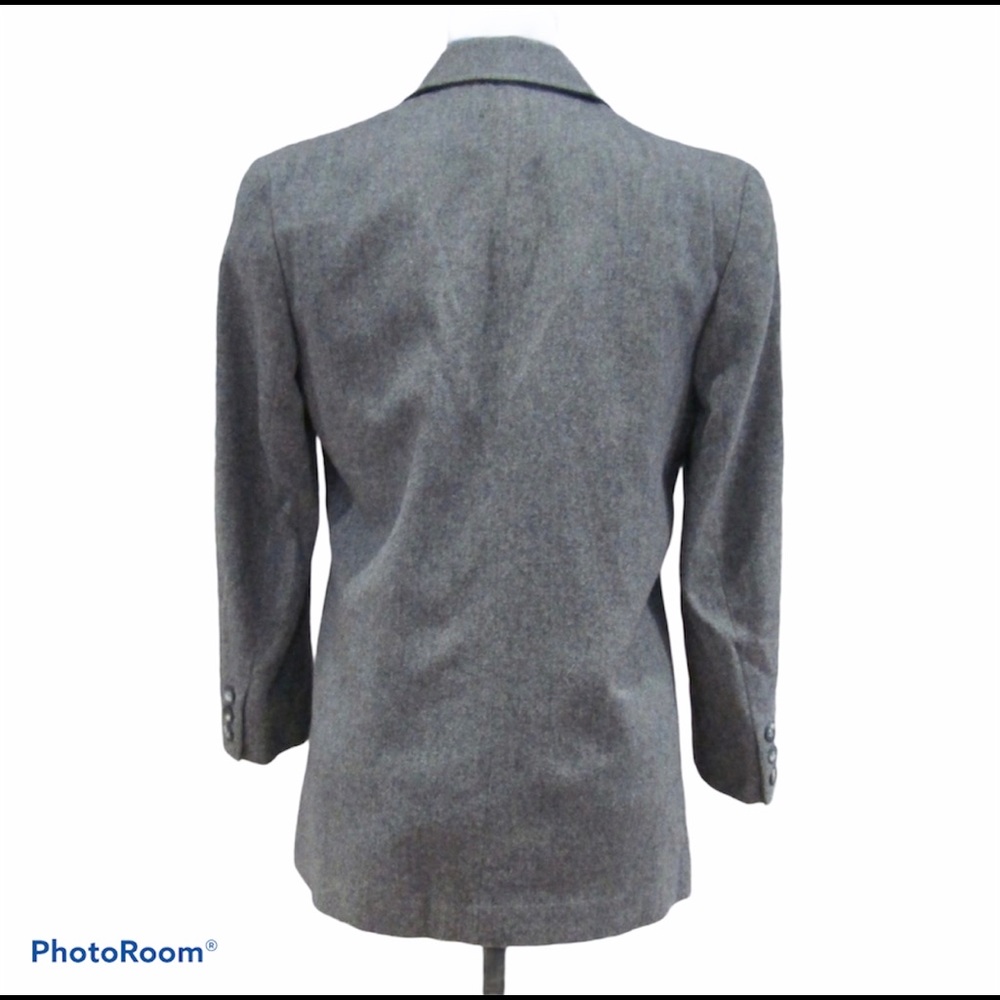 Pendleton Classic Gray 100% Wool Blazer Size 6 - image 5